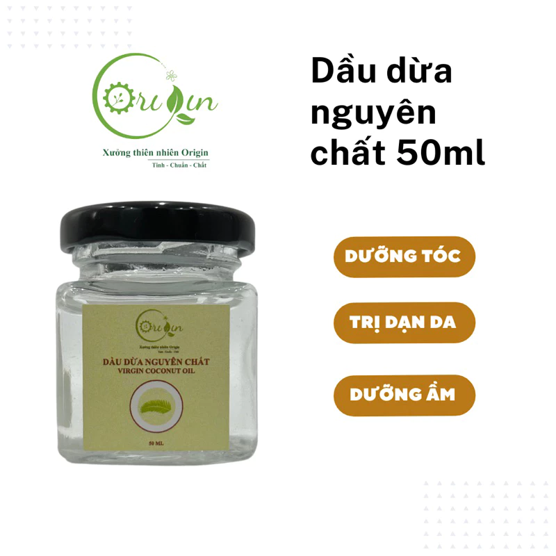 dầu dừa nguyên chất ủ tóc, dầu dừa trị rạn da dành cho bà bầu