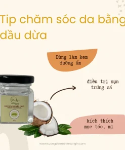 dầu dừa nguyên chất ủ tóc, dầu dừa trị rạn da dành cho bà bầu