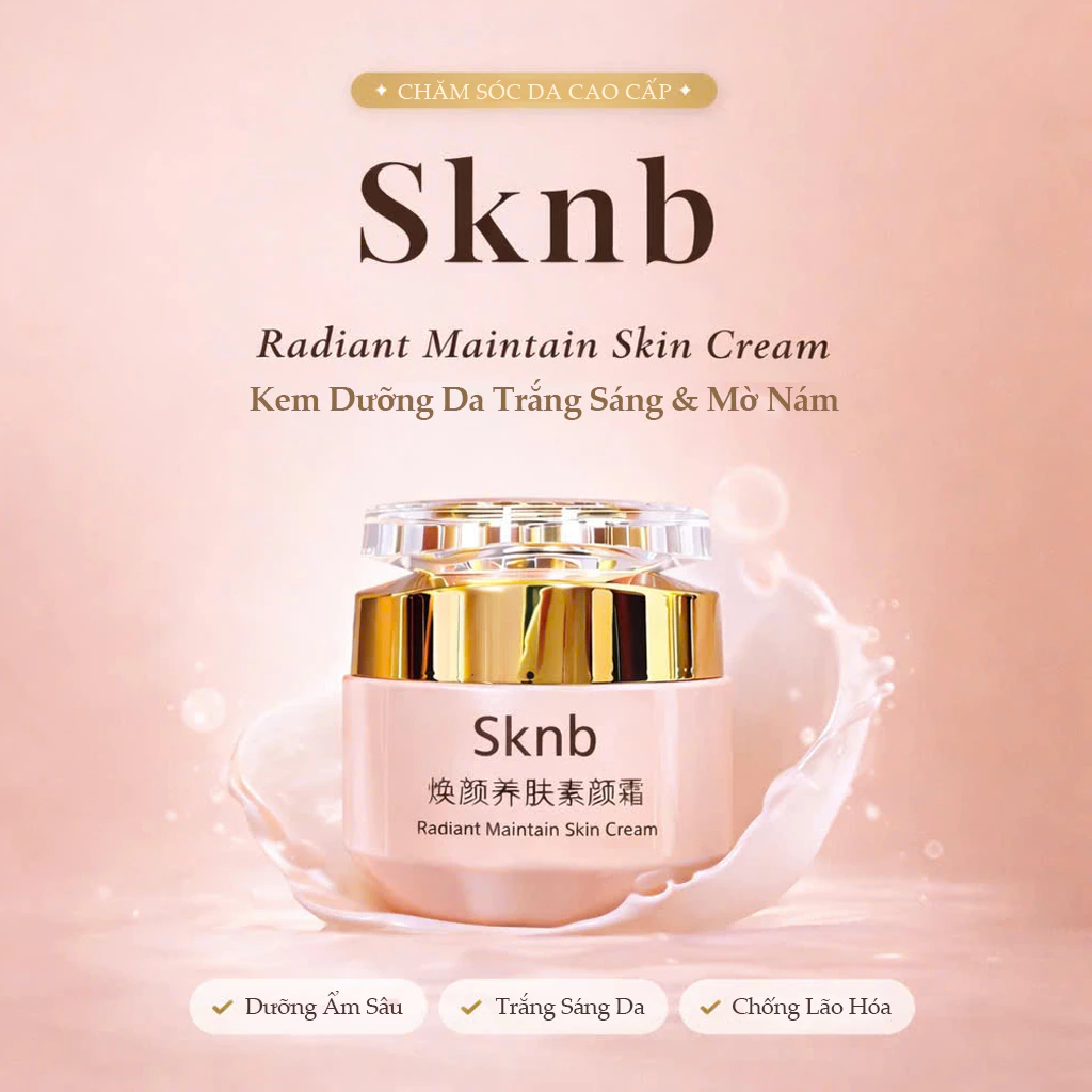 KNB Radiant Skin Care Cream, kem dưỡng ẩm SKNB, kem dưỡng da mặt, kem dưỡng cấp ẩm, kem dưỡng sáng da, kem dưỡng chống lão hóa