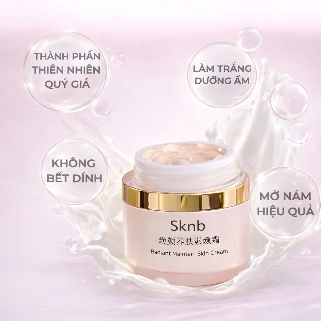 KNB Radiant Skin Care Cream, kem dưỡng ẩm SKNB, kem dưỡng da mặt, kem dưỡng cấp ẩm, kem dưỡng sáng da, kem dưỡng chống lão hóa