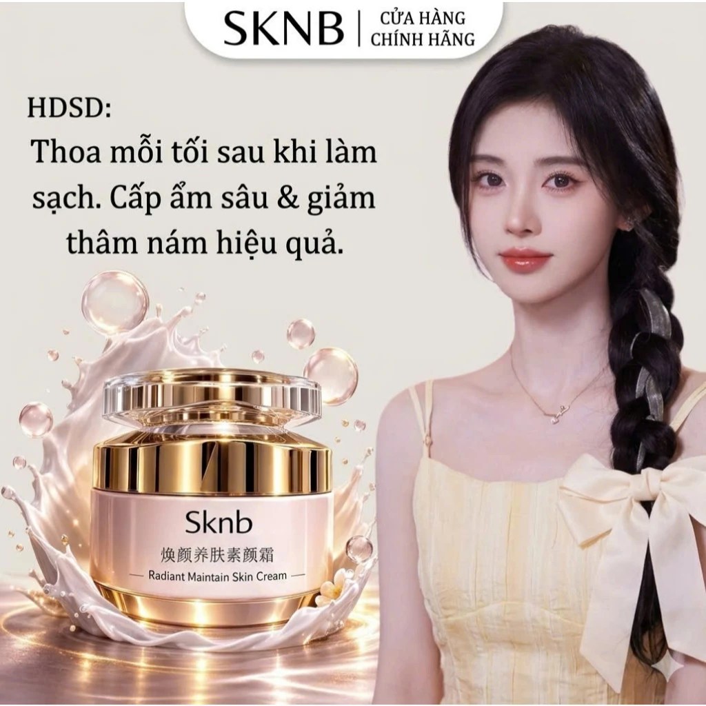 KNB Radiant Skin Care Cream, kem dưỡng ẩm SKNB, kem dưỡng da mặt, kem dưỡng cấp ẩm, kem dưỡng sáng da, kem dưỡng chống lão hóa
