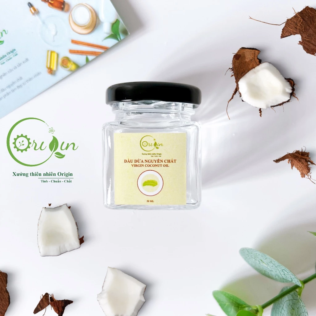 dầu dừa nguyên chất ủ tóc, dầu dừa trị rạn da dành cho bà bầu