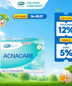 Viên uống ACNACARE, ACNACARE hỗ trợ giảm mụn, ACNACARE hỗ trợ đẹp da, Viên uống hỗ trợ giảm bã nhờn, Bổ sung kẽm cho da, Chống oxy hóa cho da, Viên uống hỗ trợ da mụn