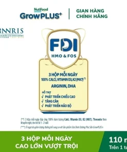 Sữa Nutifood Sweden GrowPLUS+ 110ml, Sữa tăng chiều cao cho bé, Sữa pha sẵn cho trẻ em, Sữa hỗ trợ phát triển chiều cao, Sữa bổ sung canxi cho bé