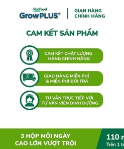 Sữa Nutifood Sweden GrowPLUS+ 110ml, Sữa tăng chiều cao cho bé, Sữa pha sẵn cho trẻ em, Sữa hỗ trợ phát triển chiều cao, Sữa bổ sung canxi cho bé