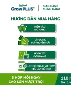 Sữa Nutifood Sweden GrowPLUS+ 110ml, Sữa tăng chiều cao cho bé, Sữa pha sẵn cho trẻ em, Sữa hỗ trợ phát triển chiều cao, Sữa bổ sung canxi cho bé