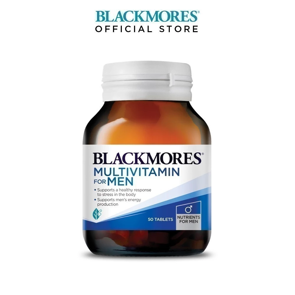 Blackmores Multivitamin For Men 50s, Vitamin tổng hợp Blackmores cho nam, Vitamin Blackmores Multivitamin For Men, Vitamin tổng hợp nam giới Blackmores, Blackmores For Men 50 viên