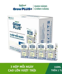 Sữa Nutifood Sweden GrowPLUS+ 110ml, Sữa tăng chiều cao cho bé, Sữa pha sẵn cho trẻ em, Sữa hỗ trợ phát triển chiều cao, Sữa bổ sung canxi cho bé