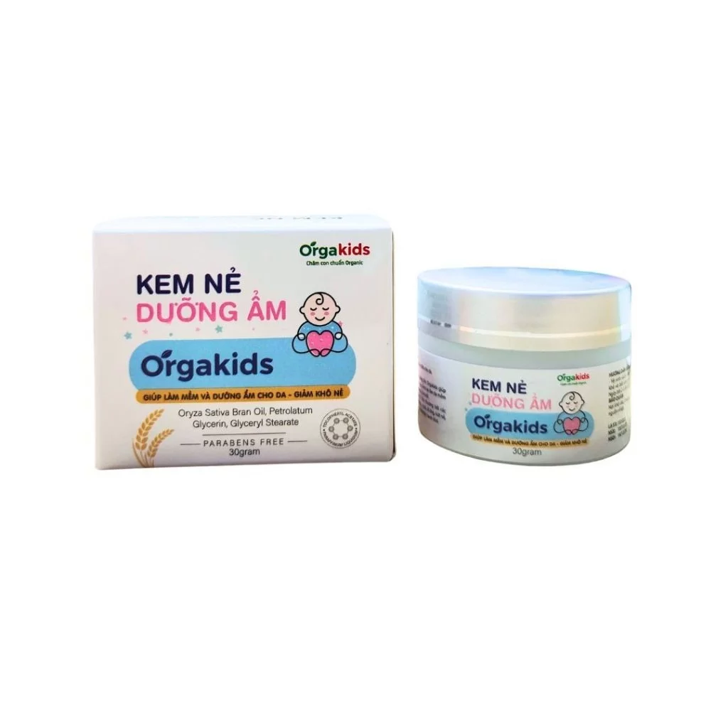 Kem nẻ cho bé Orgakids, Kem dưỡng ẩm cho bé, Kem chống nẻ cho bé, Kem dưỡng da trẻ em