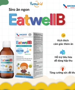 Siro ăn ngon EatwellB, Siro EatwellB 100ml, Siro ăn ngủ ngon EatwellB, EatwellB cho trẻ biếng ăn, Siro hỗ trợ tiêu hóa cho trẻ, Siro tăng sức đề kháng cho trẻ