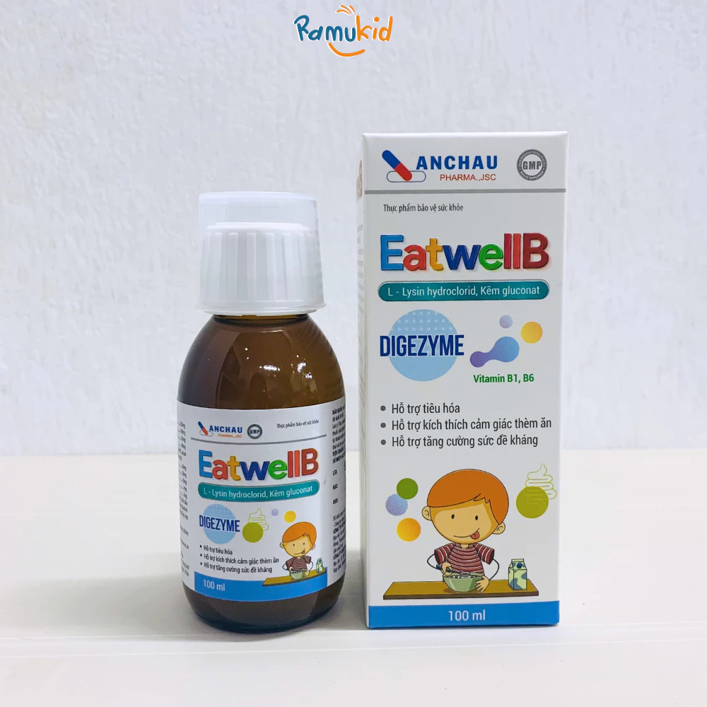 Siro ăn ngon EatwellB, Siro EatwellB 100ml, Siro ăn ngủ ngon EatwellB, EatwellB cho trẻ biếng ăn, Siro hỗ trợ tiêu hóa cho trẻ, Siro tăng sức đề kháng cho trẻ