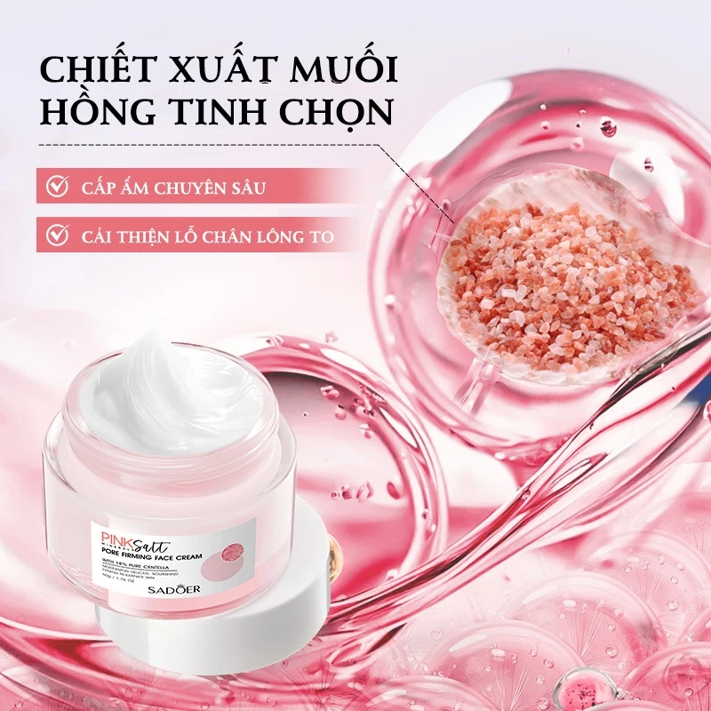 kem dưỡng ẩm, kem dưỡng ẩm se khít lỗ chân lông, muối hồng Himalaya