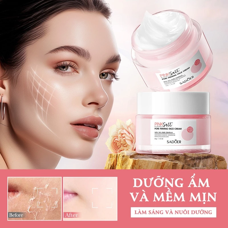 kem dưỡng ẩm, kem dưỡng ẩm se khít lỗ chân lông, muối hồng Himalaya
