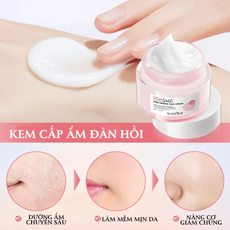 kem dưỡng ẩm, kem dưỡng ẩm se khít lỗ chân lông, muối hồng Himalaya