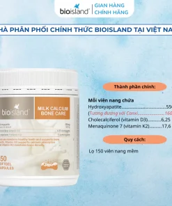 Canxi Bio Island 150 viên, Bio Island Calcium, canxi sữa hữu cơ Bio Island, canxi cho mẹ bầu, canxi cho phụ nữ mang thai, canxi sau sinh, canxi tuổi dậy thì, viên uống bổ sung canxi Úc, canxi vitamin D3 K2, thực phẩm bổ sung canxi, hỗ trợ xương chắc khỏe, Bio Island Australia