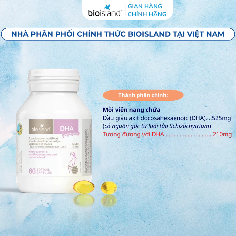 DHA Bio Island cho mẹ bầu, Bio Island DHA, DHA Bio Island 60 viên, DHA Bio Island Úc, DHA cho bà bầu, DHA cho mẹ bầu