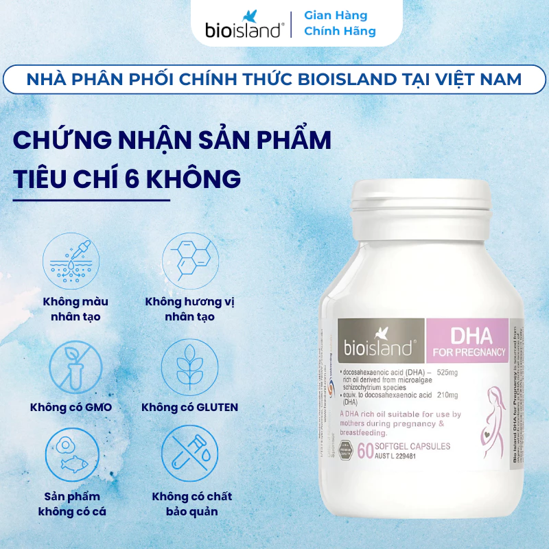 DHA Bio Island cho mẹ bầu, Bio Island DHA, DHA Bio Island 60 viên, DHA Bio Island Úc, DHA cho bà bầu, DHA cho mẹ bầu
