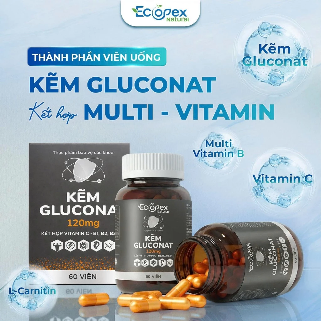 viên uống kẽm cho nam, viên uống kẽm, kẽm gluconat, viên uống kẽm multi vitamin, viên uống bổ sung kẽm