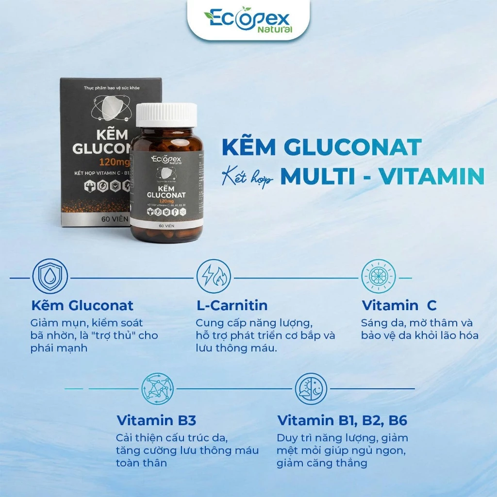viên uống kẽm cho nam, viên uống kẽm, kẽm gluconat, viên uống kẽm multi vitamin, viên uống bổ sung kẽm