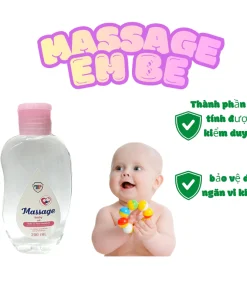 dầu massage cho bé, baby oil 200ml, dầu massage trẻ sơ sinh, dầu dưỡng ẩm cho bé, dầu mát xa cho bé