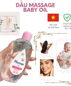 dầu massage cho bé, baby oil 200ml, dầu massage trẻ sơ sinh, dầu dưỡng ẩm cho bé, dầu mát xa cho bé