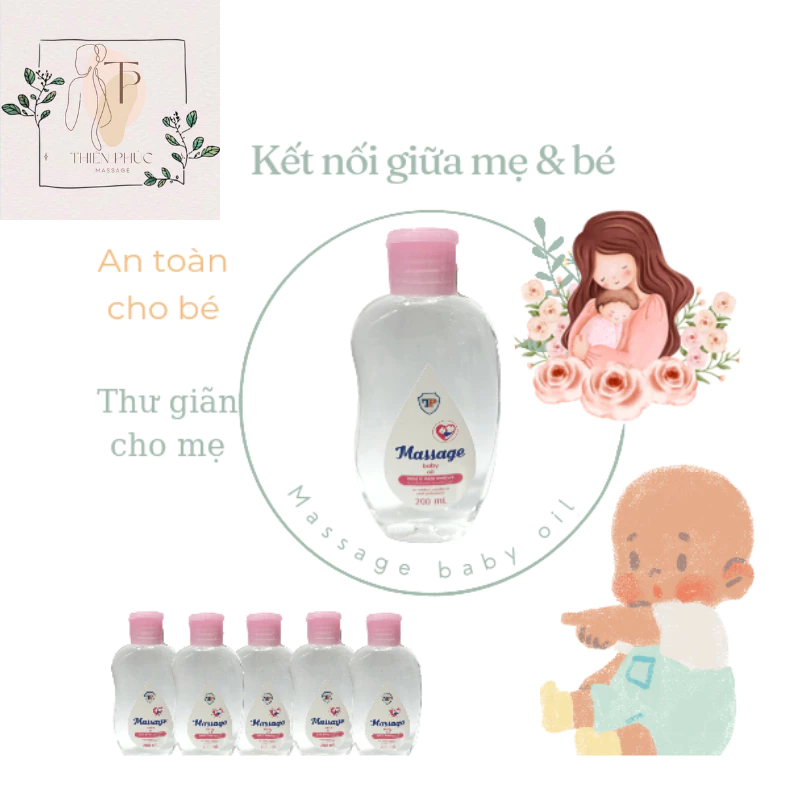 dầu massage cho bé, baby oil 200ml, dầu massage trẻ sơ sinh, dầu dưỡng ẩm cho bé, dầu mát xa cho bé