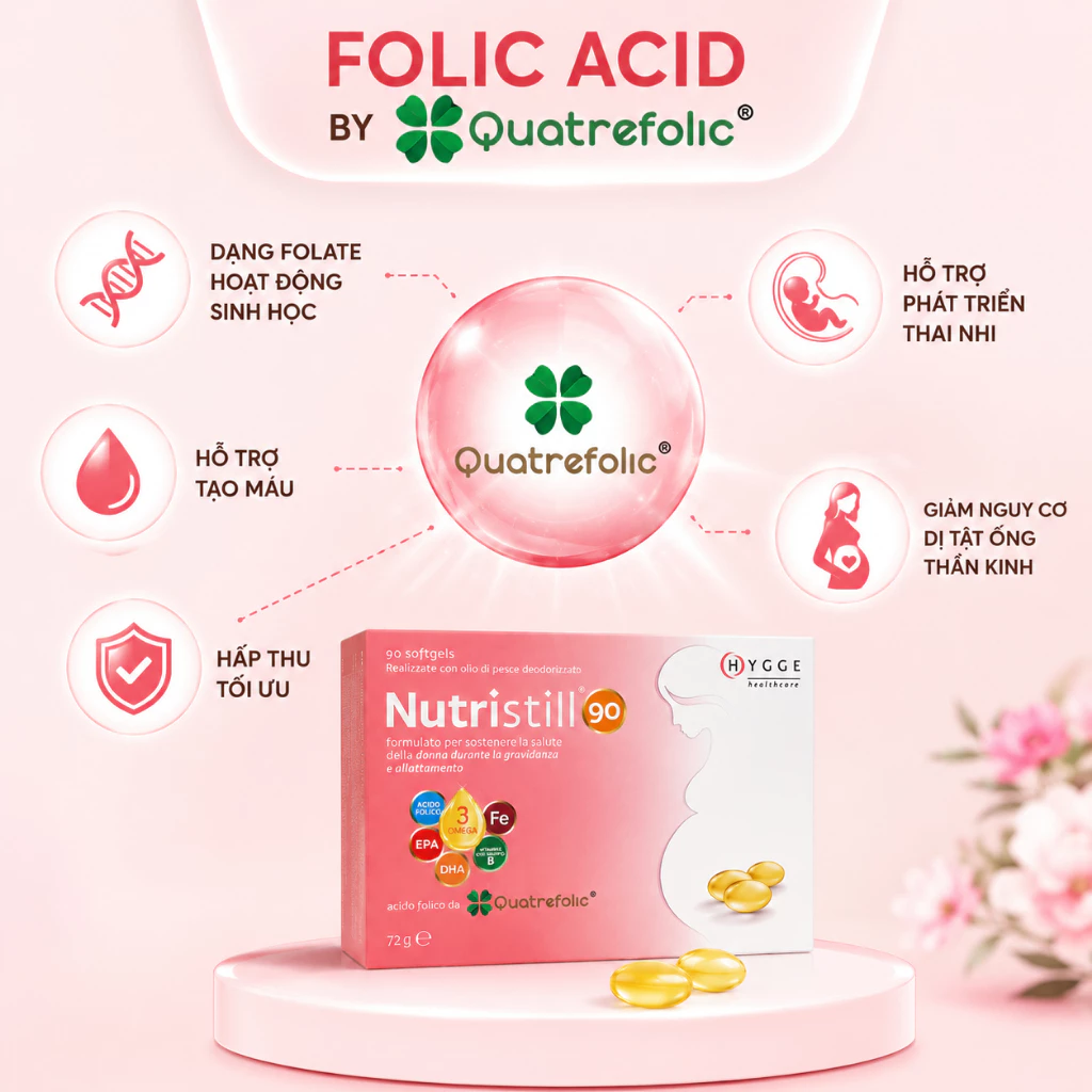 Vitamin Bầu Nutristill 90, Vitamin bầu Nutristill, Viên uống Vitamin Bầu Nutristill 90, Vitamin tổng hợp cho bà bầu, Vitamin cho phụ nữ mang thai