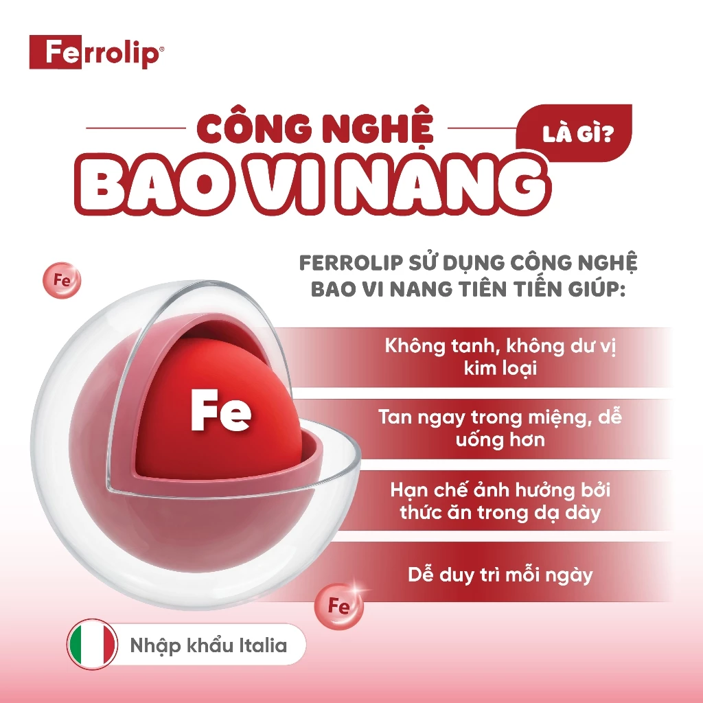 Ferrolip, Ferrolip sắt, Sắt Ferrolip, Ferrolip cho mẹ bầu, Sắt Ferrolip cho bà bầu, sắt dạng bột, sắt không tanh