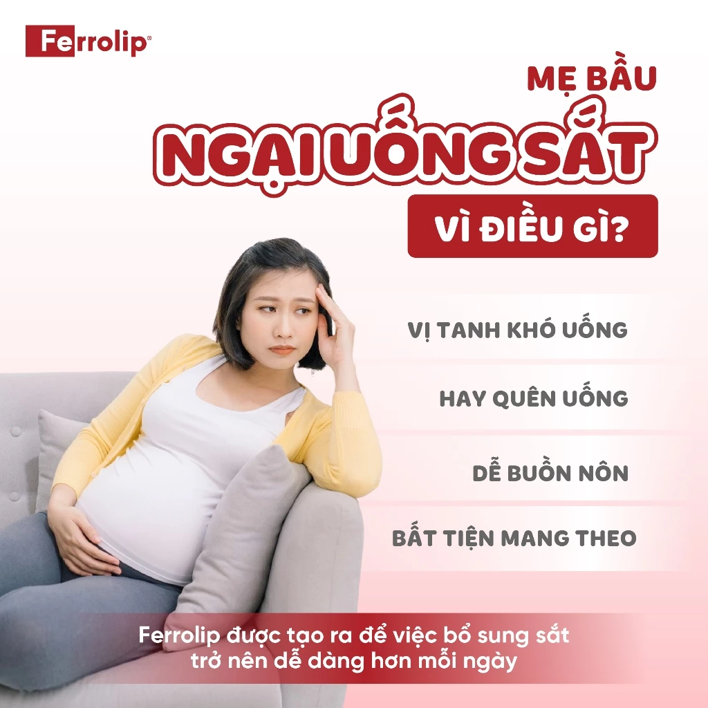 Ferrolip, Ferrolip sắt, Sắt Ferrolip, Ferrolip cho mẹ bầu, Sắt Ferrolip cho bà bầu, sắt dạng bột, sắt không tanh