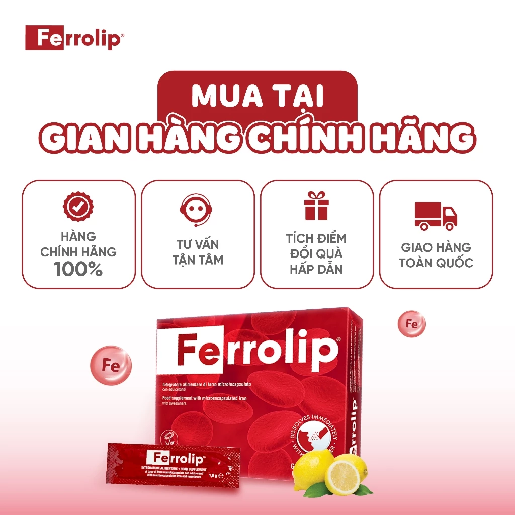 Ferrolip, Ferrolip sắt, Sắt Ferrolip, Ferrolip cho mẹ bầu, Sắt Ferrolip cho bà bầu, sắt dạng bột, sắt không tanh