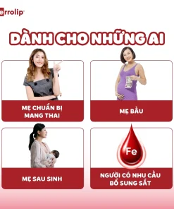 Ferrolip, Ferrolip sắt, Sắt Ferrolip, Ferrolip cho mẹ bầu, Sắt Ferrolip cho bà bầu, sắt dạng bột, sắt không tanh