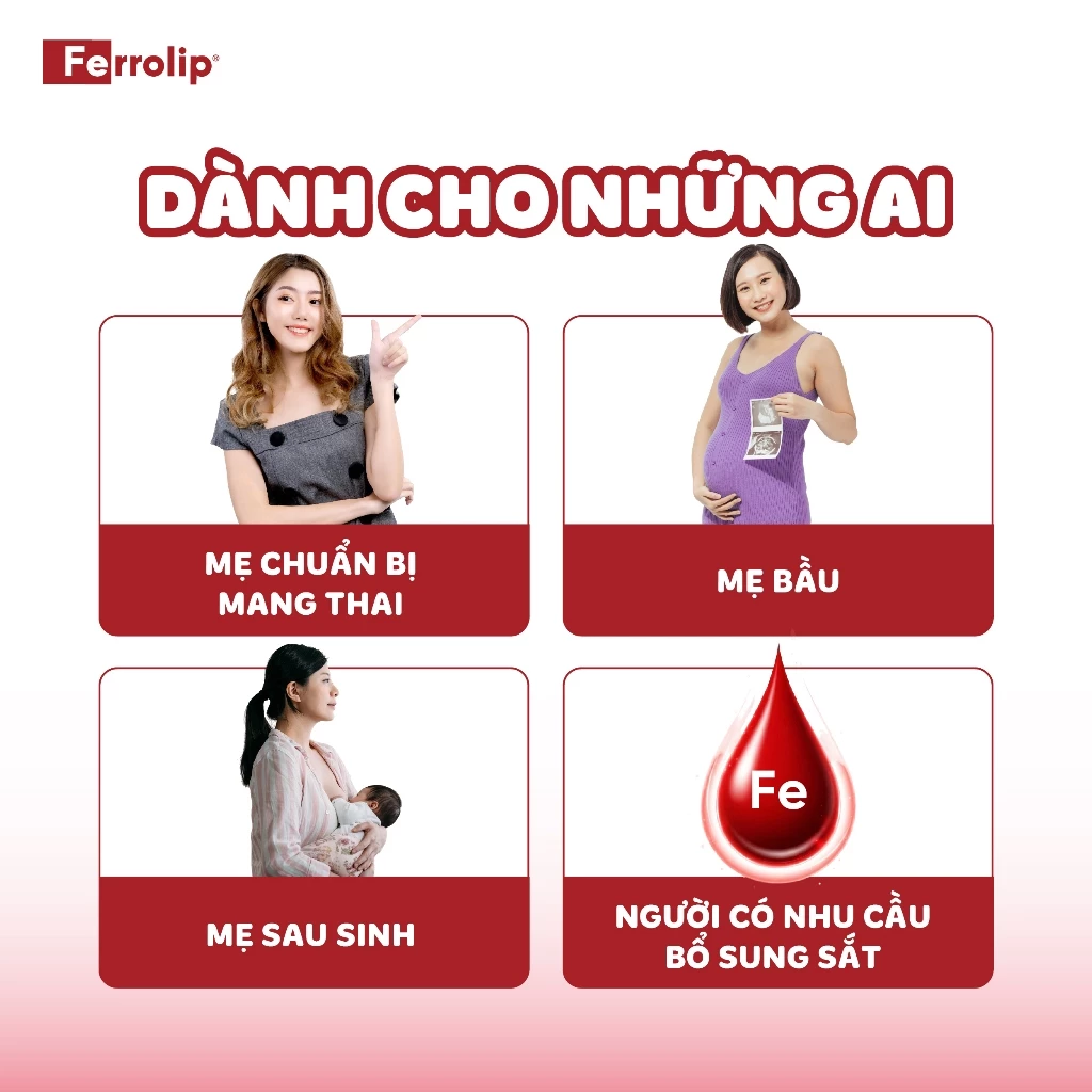 Ferrolip, Ferrolip sắt, Sắt Ferrolip, Ferrolip cho mẹ bầu, Sắt Ferrolip cho bà bầu, sắt dạng bột, sắt không tanh
