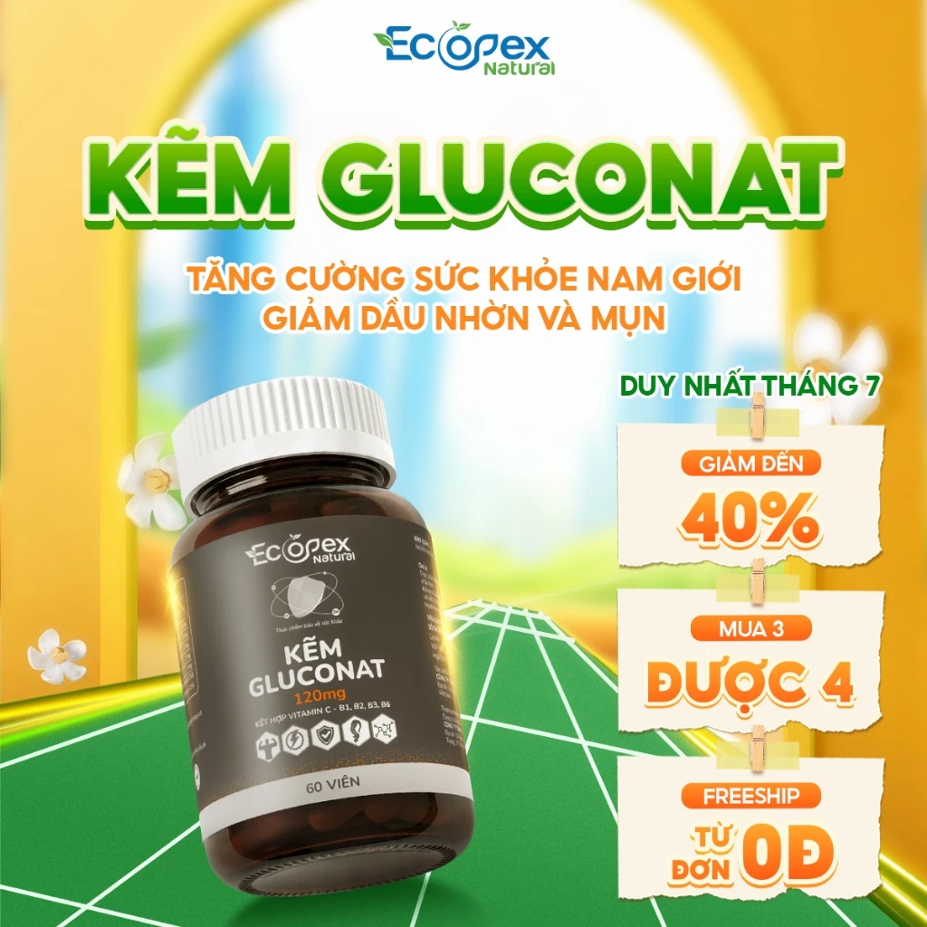 viên uống kẽm cho nam, viên uống kẽm, kẽm gluconat, viên uống kẽm multi vitamin, viên uống bổ sung kẽm