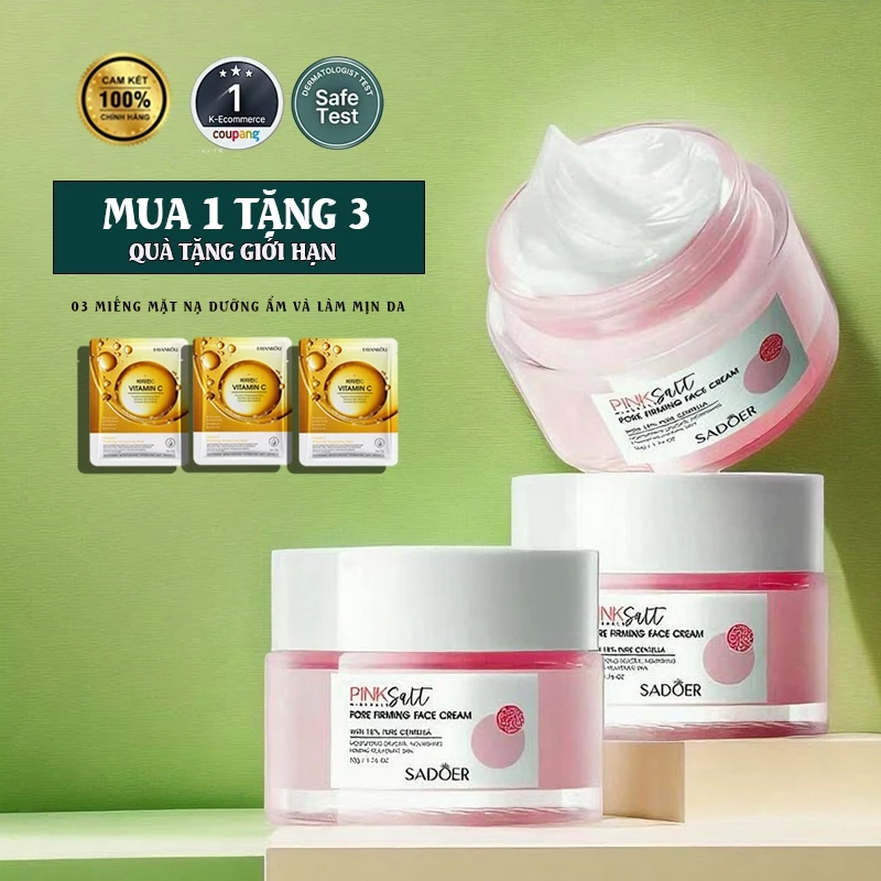 kem dưỡng ẩm, kem dưỡng ẩm se khít lỗ chân lông, muối hồng Himalaya